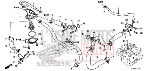 WATER PIPE VFR800XH de 2017